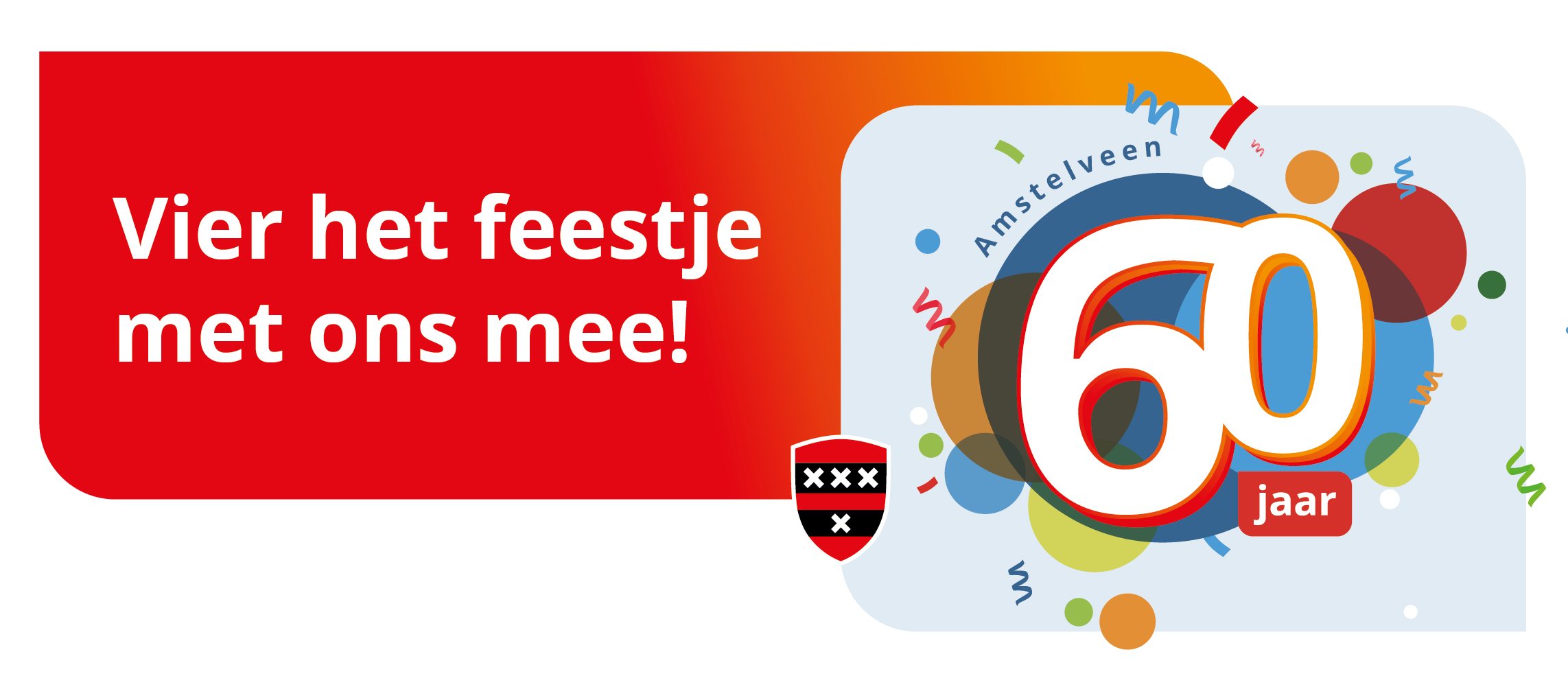 Logo 60 jaar Amstelveen